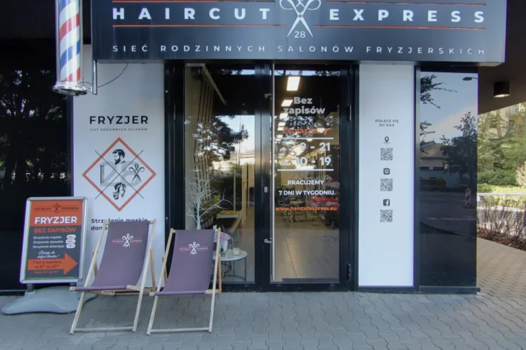 Salon fryzjerski Haircut Express, ul. Siedmiogrodzka 1, Warszawa